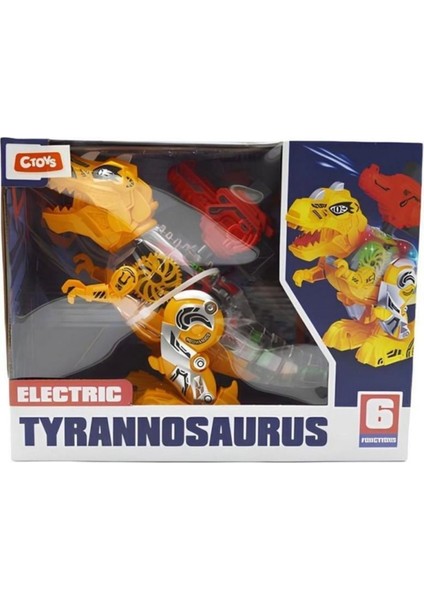 Toysan Projeksiyonlu Su Püskürten Sesli Işıklı Yürüyen Dinozor 927-SARI fiyatları