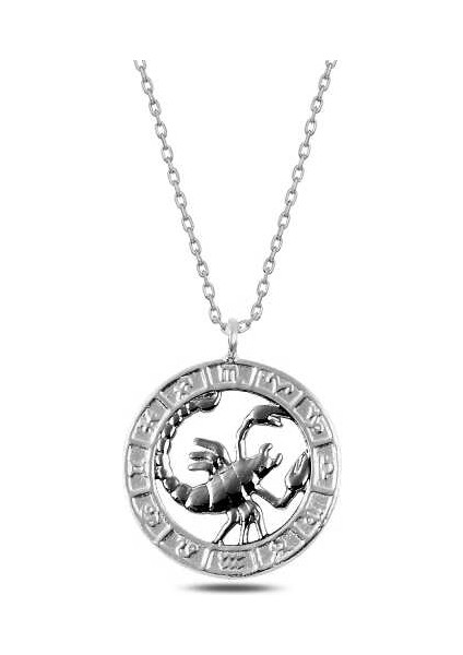 ​​gümüş Akrep Burcu Kolye
