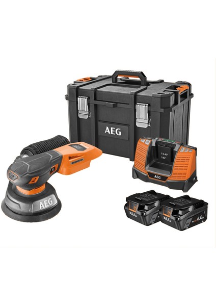 BEX18SBL-125-602TC 2x6.0Ah Çift Akülü Kömürsüz Titreşim Zımpara - 4935500068