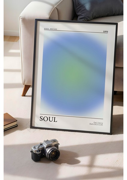 Aura Serisi Siyah Çerçeveli Poster, Tablo No:62