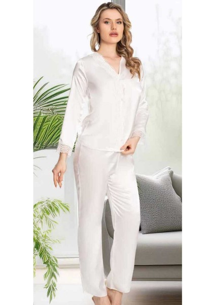Kutulu Çeyizlik Saten Dantelli Altılı SET-355