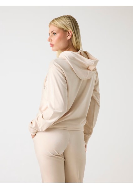 Yapay Elmas Taşlı Logolu Kadın Sweatshirt V4RQ25K0232 fiyatları