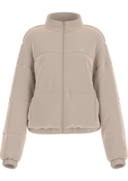 Couture Taşlı Regular Fit Dik Yaka Kadın Mont V4BL03K0232