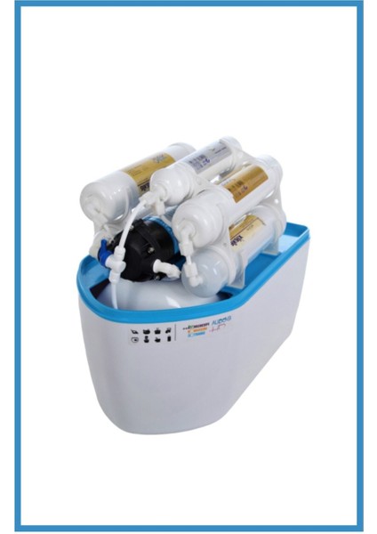 13 Aşamalı Kapalı Kasa Premium Compact Pompasız Mineralli 8 Litre Kırmızı Su Arıtma Cihazı