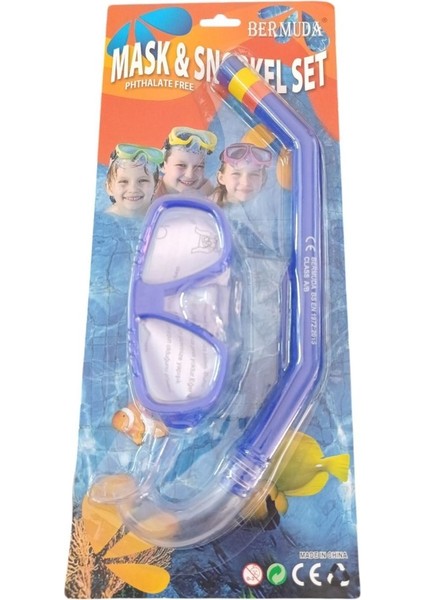 Bermuda Maske Şnorkel Set AK409-150BC-MAVI
