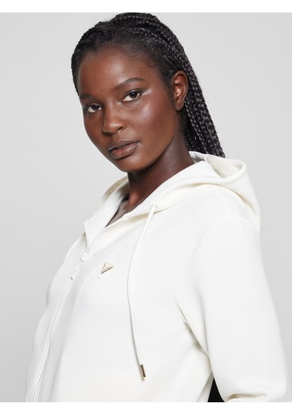 Olympe Fermuarlı Kapüşonlu Kadın Sweatshirt V4YQ06KCAY2 modelleri