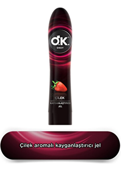 Klasik 40'lı Prezervatif Çilek Aromalı Kayganlaştırıcı Jel 100 ml Güvenli Kullanım
