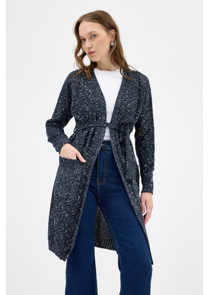 Laci Kadın Kuşaklı Uzun Hırka 6800 fırsatları