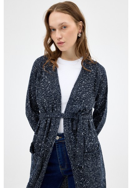 Laci Kadın Kuşaklı Uzun Hırka 6800