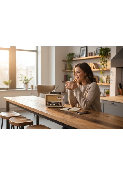 Nostalji Trend Radyo,güneş Panelli Nostaljik Radyo(Bluetooth Özellikli) fiyatları