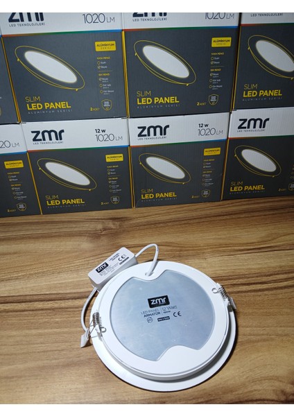 12 Watt Yuvarlak Slim Panel Sıva Altı Aluminyum Soğutuculu Beyaz Işık fiyatları