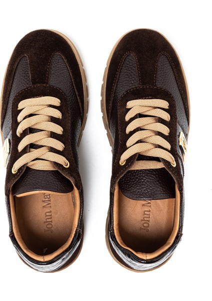 Kadın Sneaker ( Günlük) RC-26Y-055-7122 John May Kahve Süet-Kahve Fltr-Kahv Yln