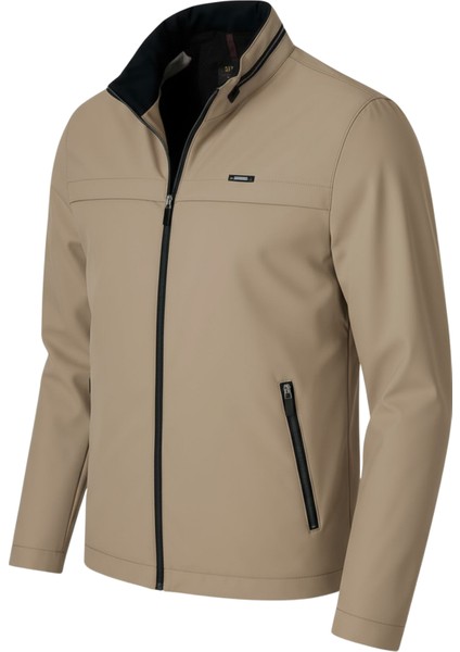 Erkek Krem Pamuk Polyester Karışımlı Su Itici Içi Kürklü Kaban – Rüzgar Geçirmez, Hafif ve dayanıklı modelleri