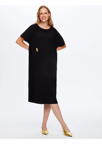 Kendinden Piliseli Örme Kadın Torba Elbise W26ELB025 modelleri