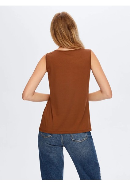 Yakası Şeritli Kadın Askılı Bluz W26ATL002 indirimleri