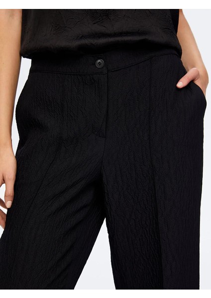 Beli Lastikli Kendinden Dokulu Wide Leg Fıt Kadın Pantolon UW26PNT018 indirimleri