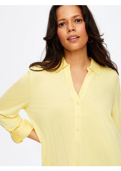 Polo Yaka Kadın Uzun Kollu T-Shirt BW26TSH004 modelleri