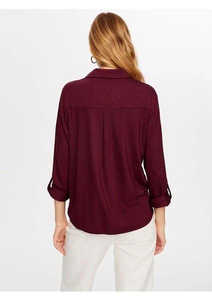 Polo Yaka Kadın Uzun Kollu T-Shirt BW26TSH004 fırsatları