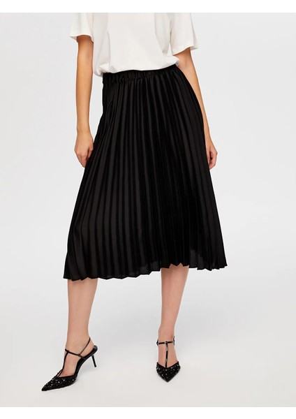Pilise Saten Kadın Uzun Etek W26ETK005 modelleri