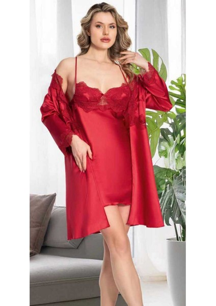 Kutulu Çeyizlik Saten Dantelli Altılı SET-365