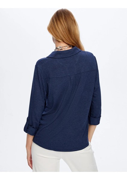 Polo Yaka Kadın Uzun Kollu T-Shirt BW26TSH004 fırsatları