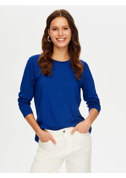 Yuvarlak Yaka Kadın Uzun Kol T-Shirt BW26TSH005