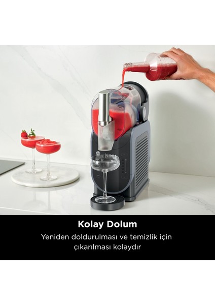 Slushi Dondurulmuş Içecek Üreticisi, Dondurulmuş Kokteyller, Frappe, Milkshake Ve Dondurulmuş Meyve Suyu Hazırlayın, Buz Veya Hazırlık Gerekmez, 1,9l Kapasite, modelleri