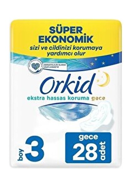 Gece Kullanım Pedleri 28 Adet Ultra İnce Rahatlık ve Hassas Koruma Sunar fiyatları