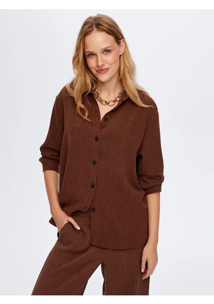 Kendinden Dokulu Şönil Kadın Tunik W26TNK013