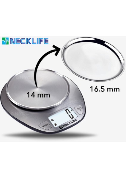 Dijital Çok Amaçlı Mutfak Terazisi, 5kg Sıvı ve Katı Ölçüm, Hassas ve Güvenilir indirimleri