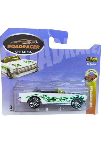 Can Oyuncak Kartela Road Racer Model Araba Tekli CN1912-BEYAZ