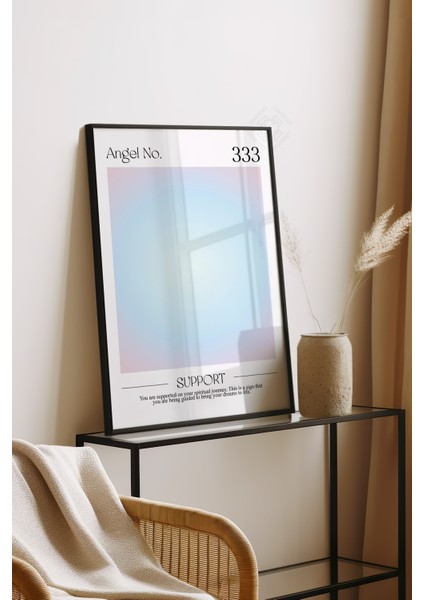 Aura Serisi Siyah Çerçeveli Poster, Tablo No:7 fırsatları