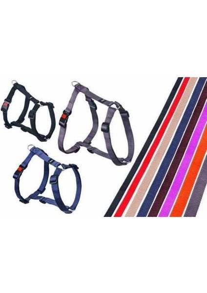 Dokuma Göğüs Tasması Gri 15Mmx35-50Cm K64251