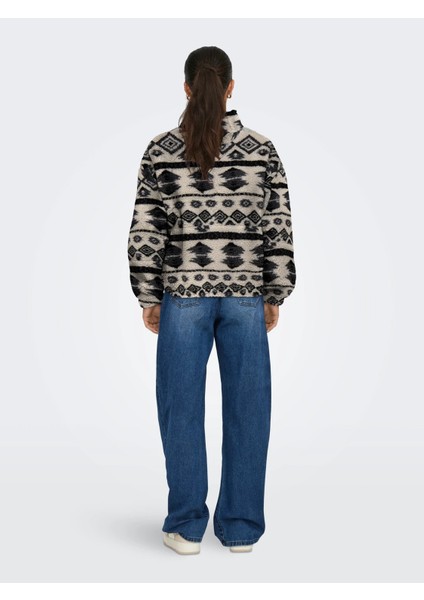 Onljanne Life Aztec Teddy Kadın Sweatshirt 15267415 fiyatları