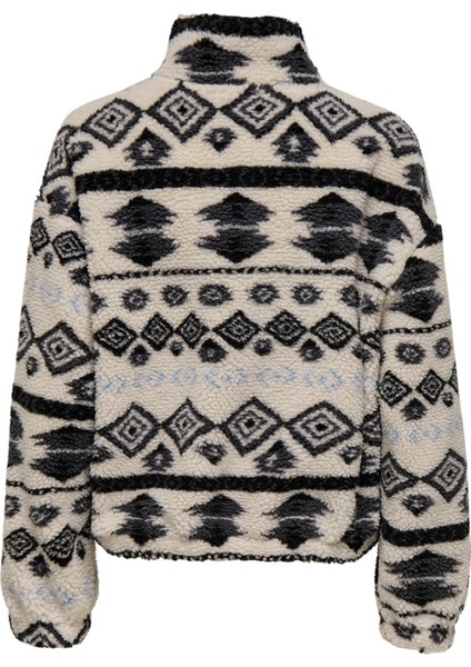 Onljanne Life Aztec Teddy Kadın Sweatshirt 15267415 fırsatları