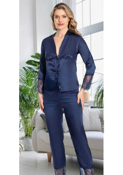 Kutulu Çeyizlik Saten Dantelli Altılı SET-370