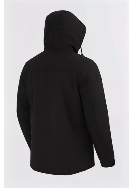 Erkek Siyah Outdoor Su Itici Kapüşonlu Kaban – Rüzgar Geçirmez, Hafif ve dayanıklı modelleri