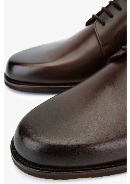 Erkek Hakiki Deri Kahverengi Klasik Ayakkabı 708 VAL-4001 Erk Ayk Y25 Kahve Dr modelleri