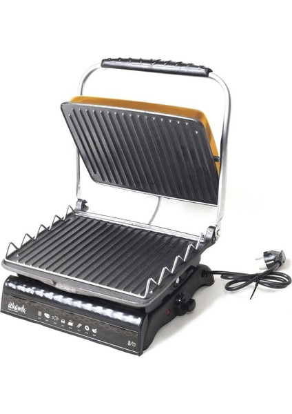 Altın Renkli Demir Döküm Izgara ve Tost Makinesi, Aparatlı ve Fırçalı indirimleri