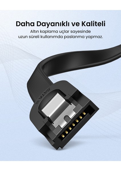 90 Derece Sata 3.0 Disk Kablosu 50 cm