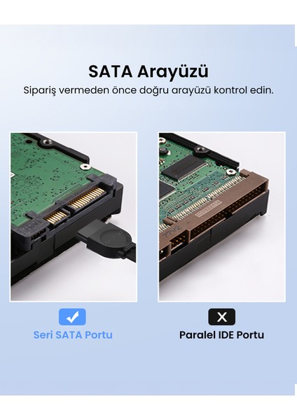 90 Derece Sata 3.0 Disk Kablosu 50 cm