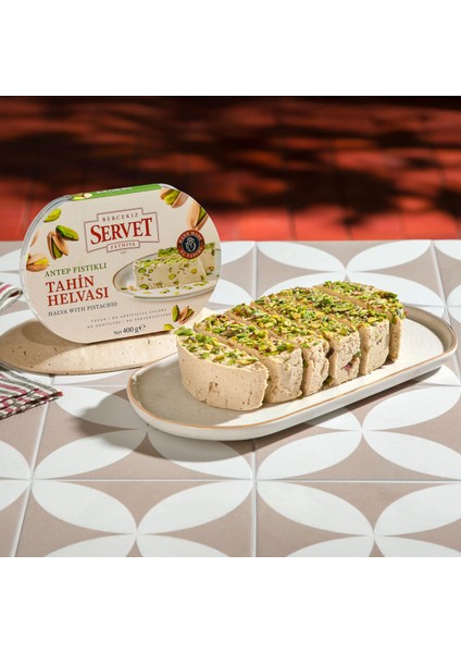 Bercekız Servet Rafine Şeker İlavesiz - Antep Fıstıklı Helva 400 gr fırsatları