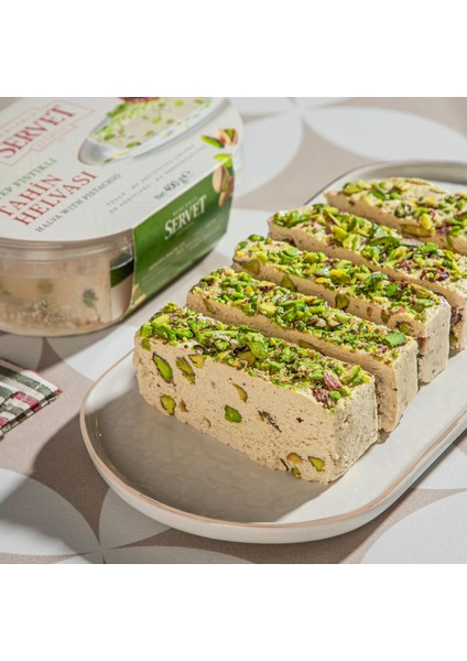 Bercekız Servet Rafine Şeker İlavesiz - Antep Fıstıklı Helva 400 gr