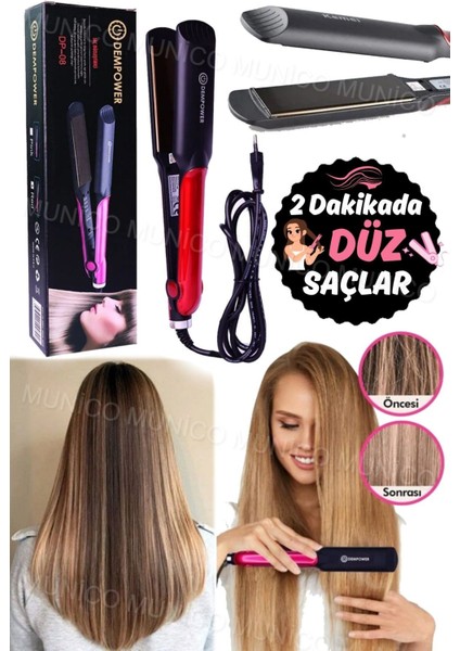Hızlı Isınan Saç Düzleştirici, 4 Isı Ayarı, 220°C, Şık Siyah Renk fırsatları