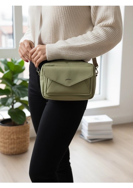 Gerçek Deri Küçük Kare Crossbody Çanta