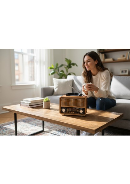 Nostaljik Trend Radyo,bluetooth Özellikli Eskitme Nostalji Radyo fiyatları