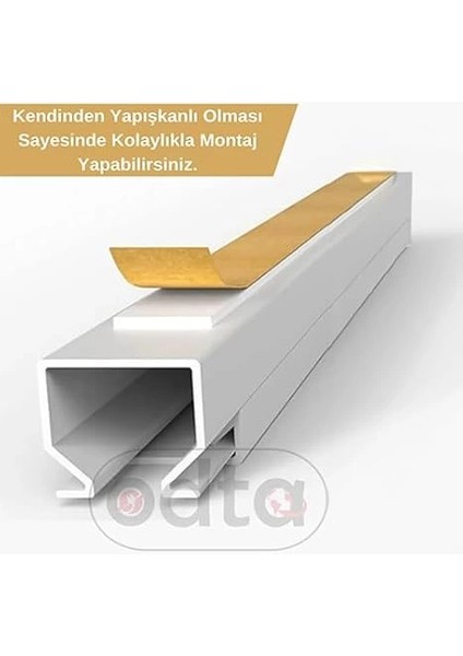 4 Metre (12X12MM) Kendinden Yapışkanlı Kablo Kanalı | 4m (10 Adet x 40CM) Kablo Gizleyici fırsatları