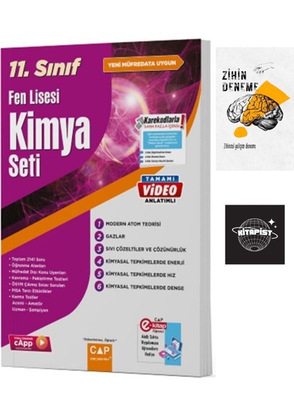 Çap 11. Sınıf Fen Lisesi Kimya SETI+ZIHINDENEME-KD671