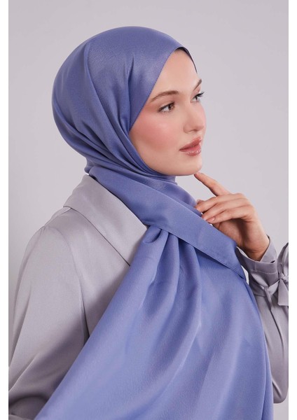 Kot Mavi Düz Premium Abiye Şal