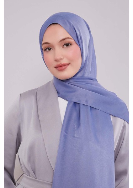 Kot Mavi Düz Premium Abiye Şal modelleri